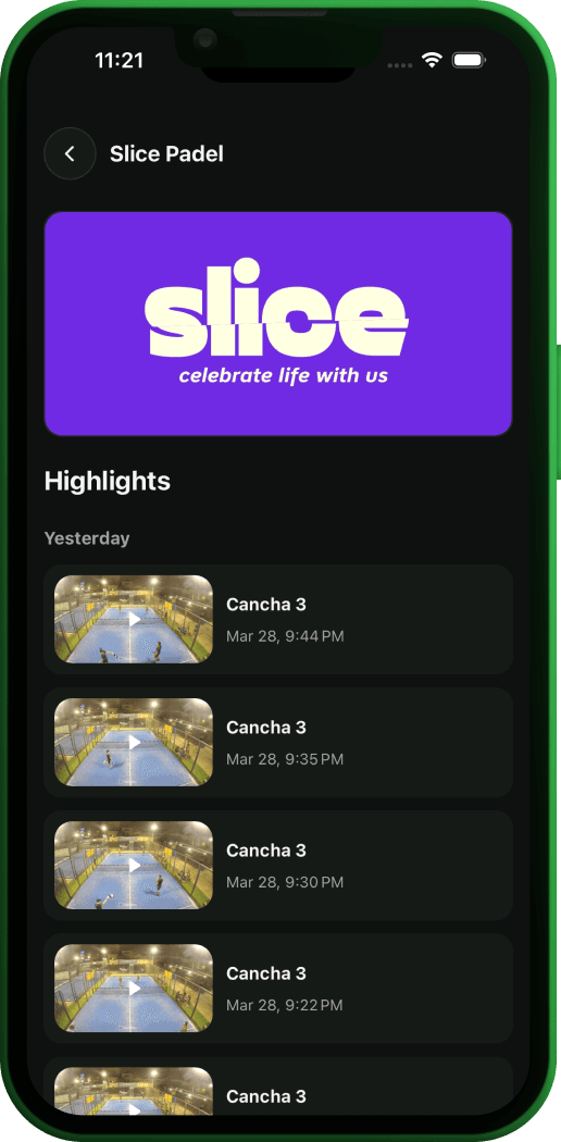 Shotcam app highlights feed