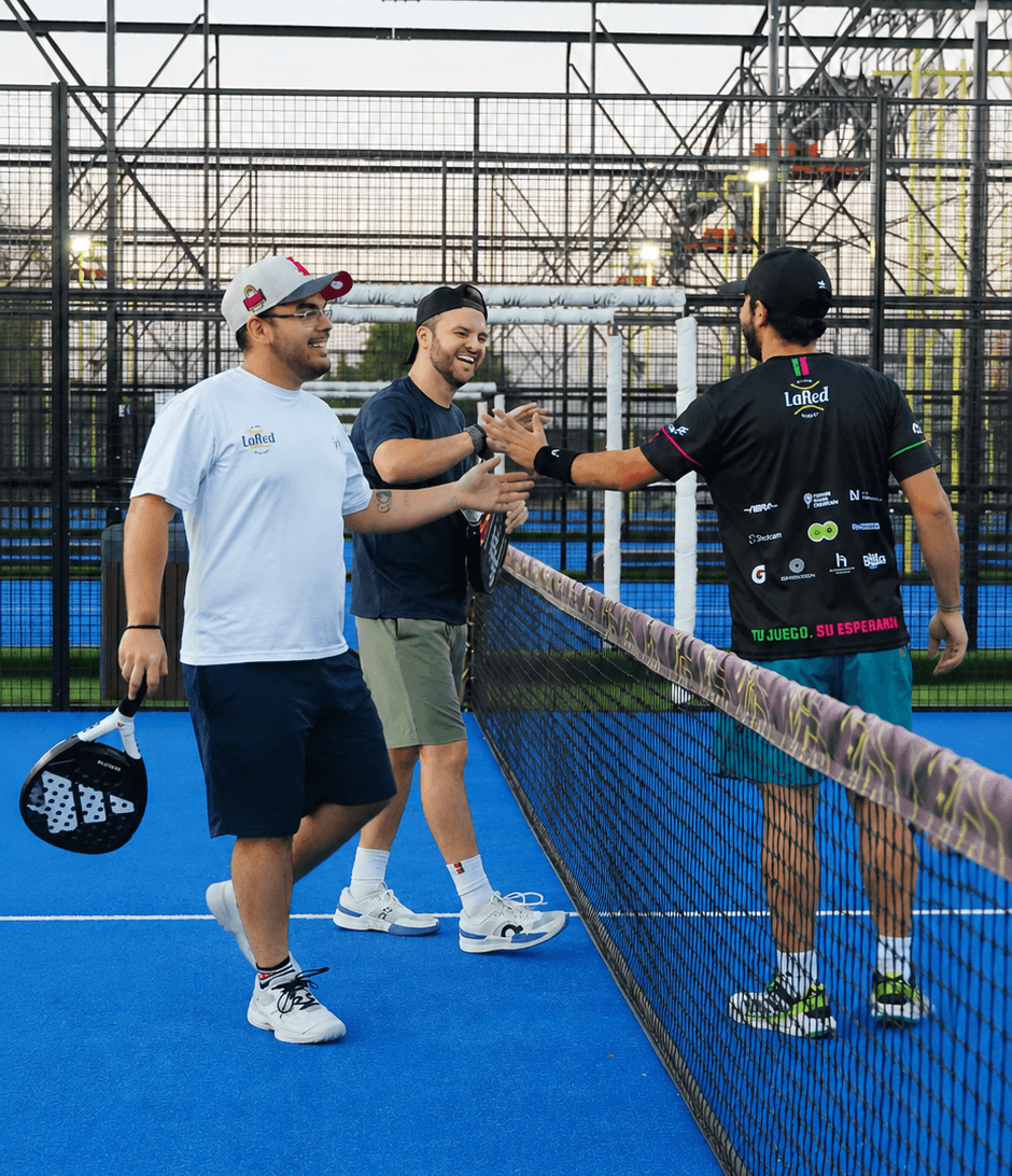 Players enjoying a match at a padel club